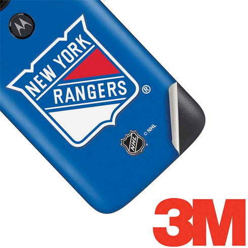 NHL New York Rangers Solid Background Moto E5 Play Skin
